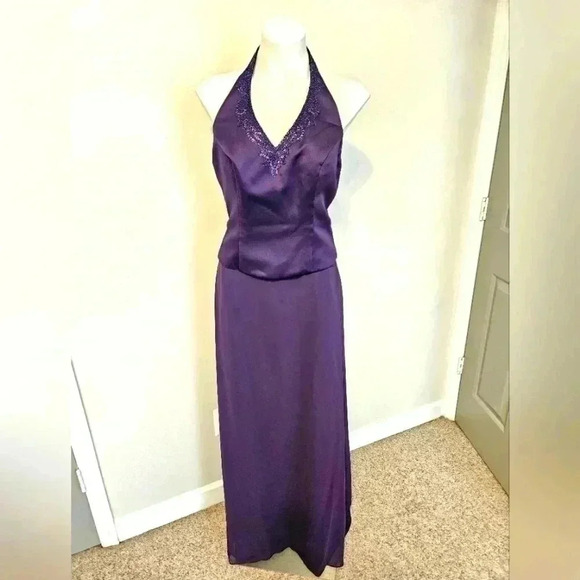 Alfred Angelo Maxi Dress EUC Size 12 - Picture 1 of 11